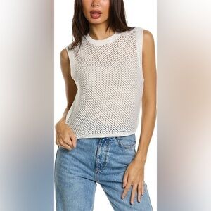 RAG & BONE Ivory Cotton Knit Sweater  Tank M